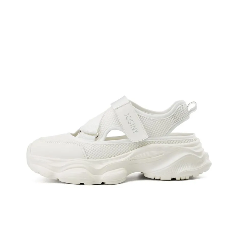 JOSINY Beach Sandals Women's Ecru