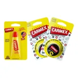 Carmex Repairing Lip 석고 10g x 1 + KISS 한정판 Lip 석고 7.5g x 2