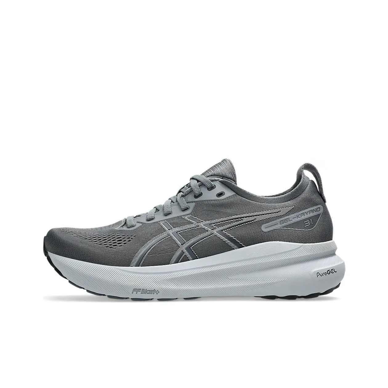 Asics Gel Kayano 31 Low Top Running Shoes Men's Gray