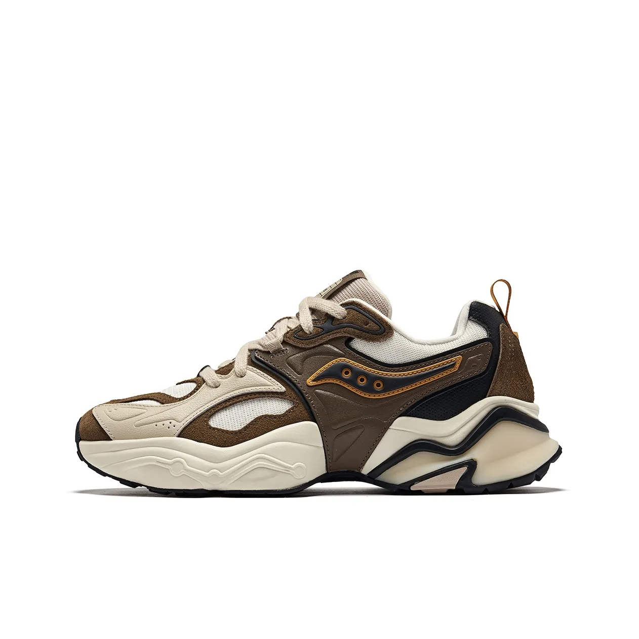 Saucony STABIL RE Low Топ Беговые кроссовки Унисекс Коричневый Бежевый Черный