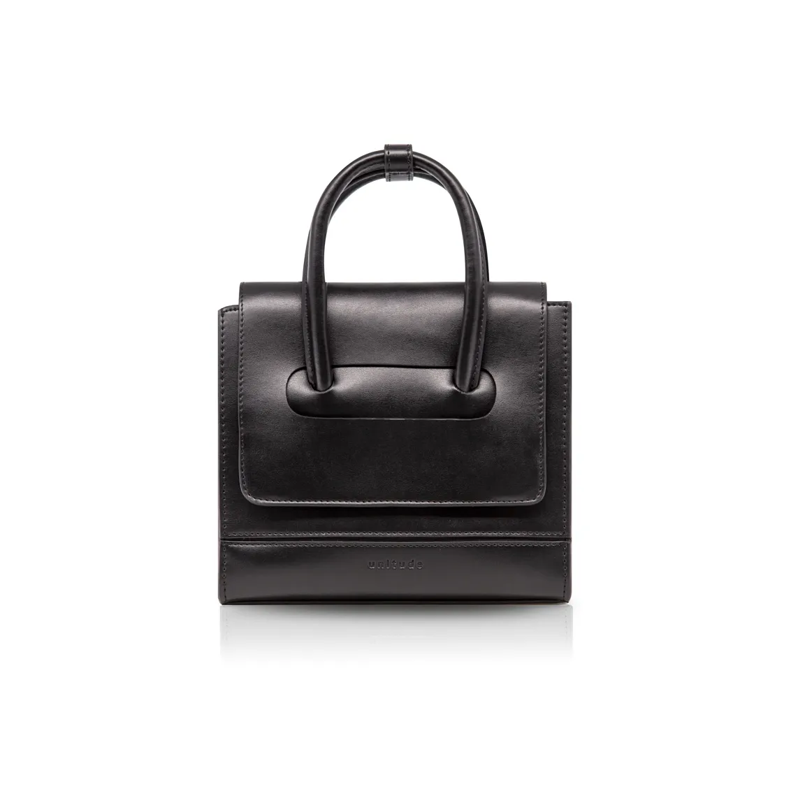 Unitude Top Grain Cow Leather Mini Flap Crossbody Bag, Shoulder Bag Handbag Women's