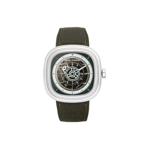 SEVENFRIDAY Автоматический Механический Movement Мужские Часы 45мм*45,6мм*15мм Зеленый