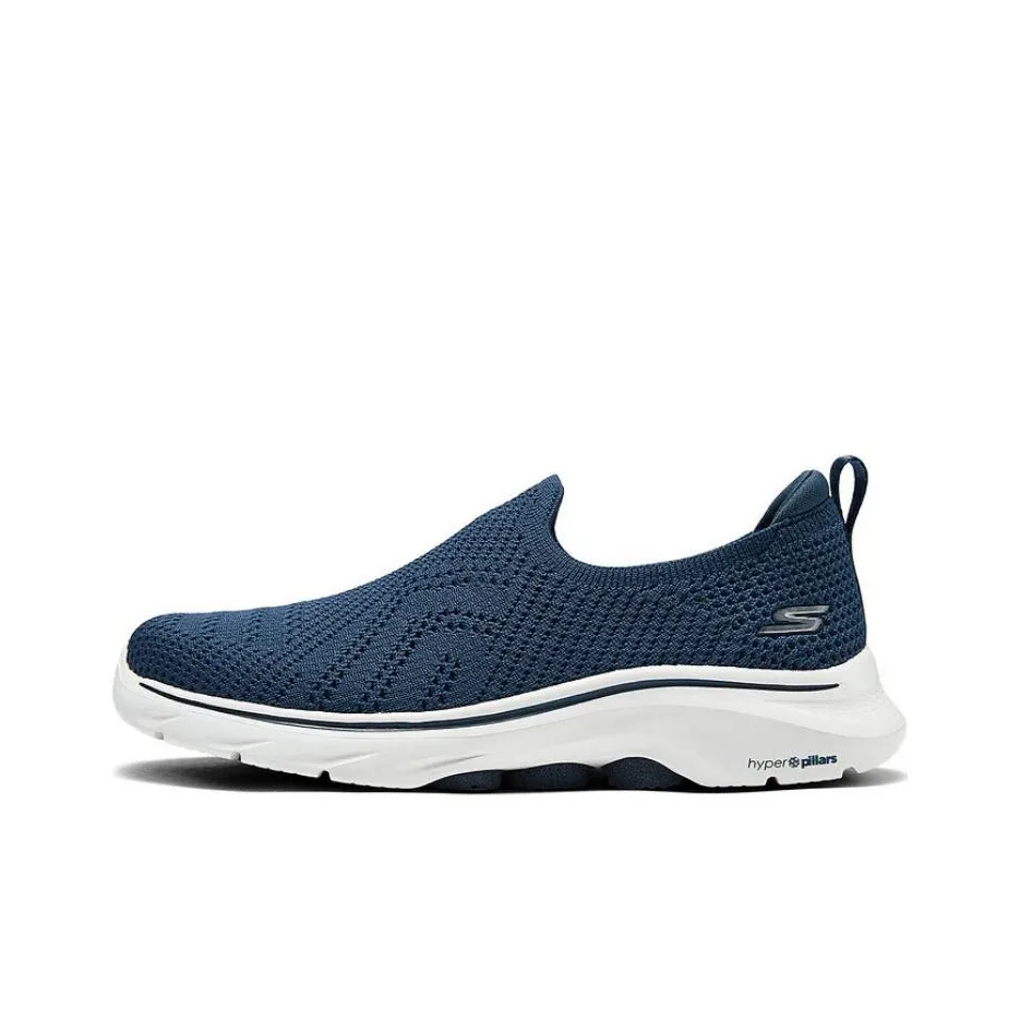 Skechers GO WALK 7 Дышащий и Легкий Низкий Топ Casual Женский Морской Синий