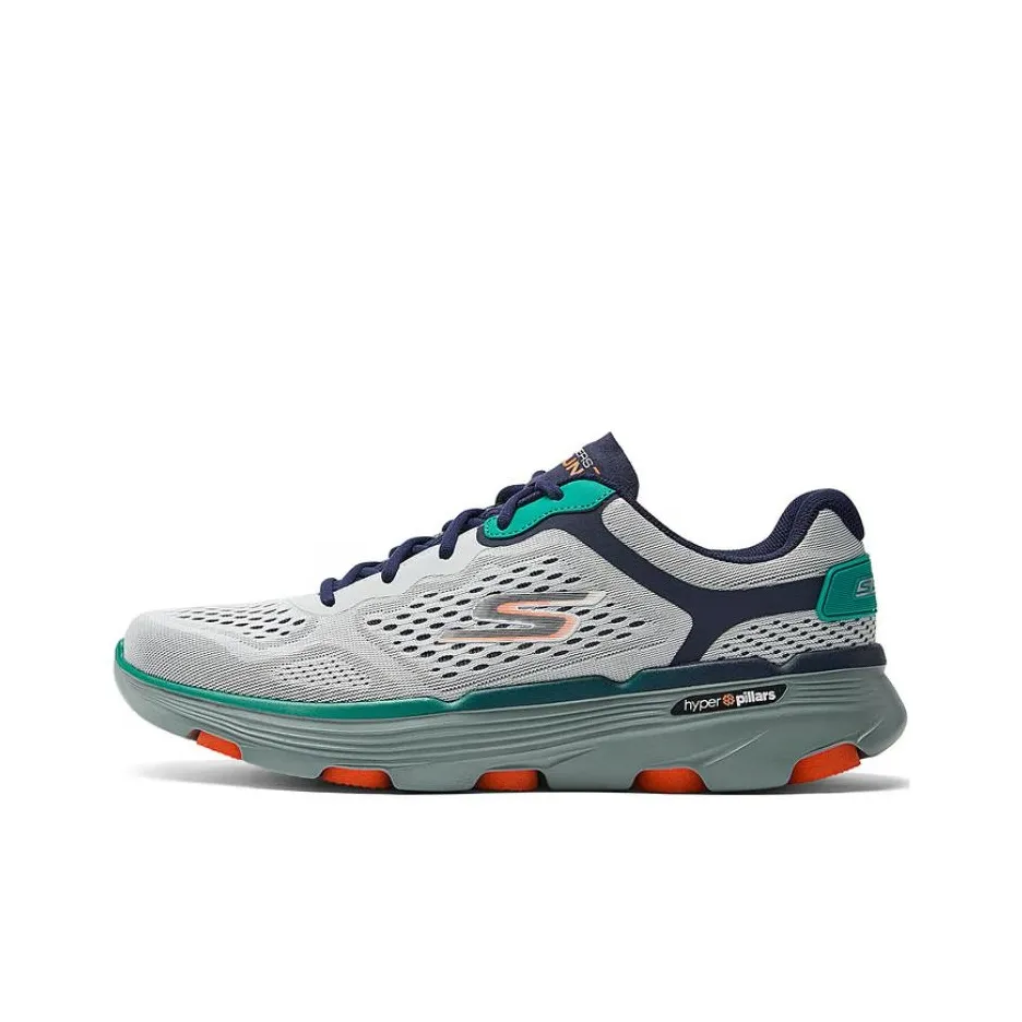 Skechers GO RUN 7,0 Low Топ Беговые кроссовки Мужской Серый Зеленый