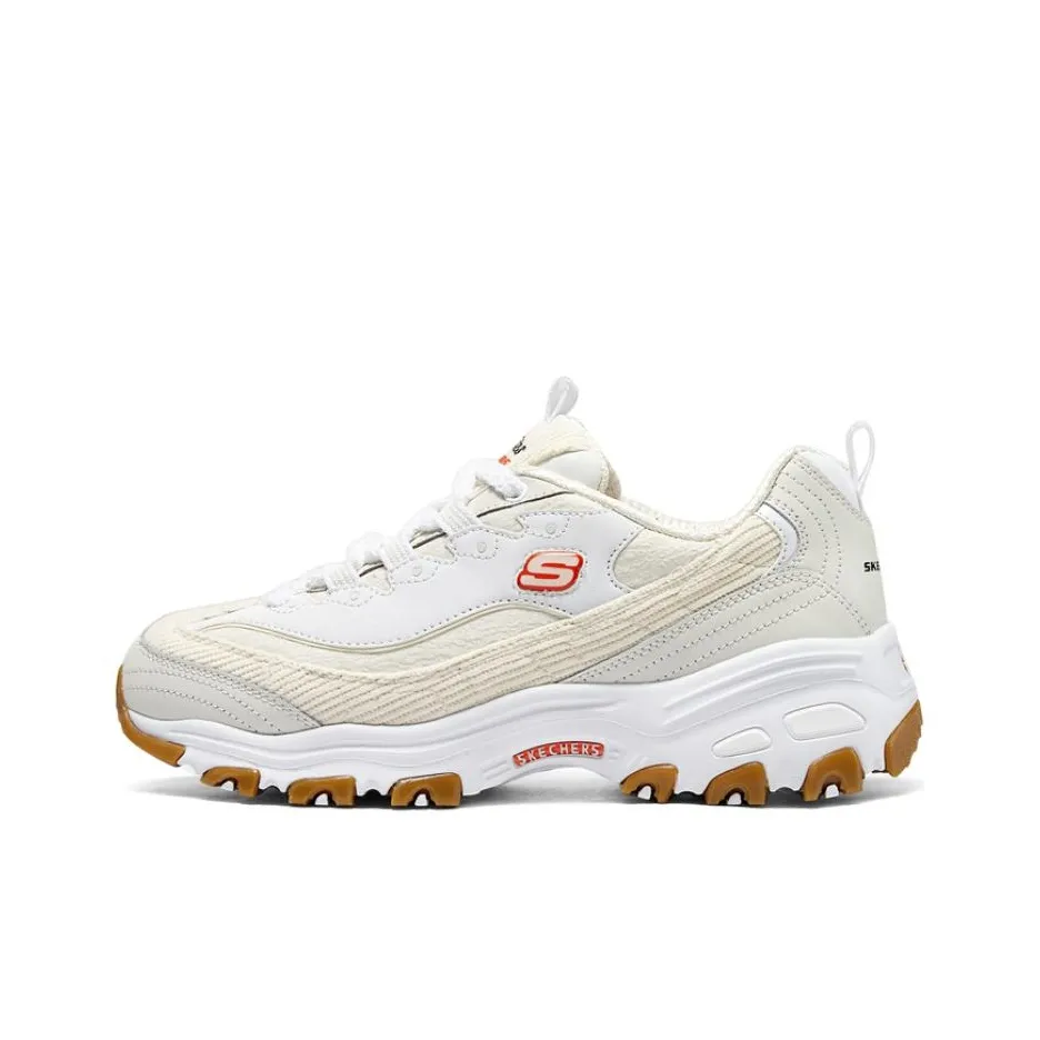 Skechers DLITES Cushioning Breathable Support Low Top Casual Running Shoes Women's Ecru