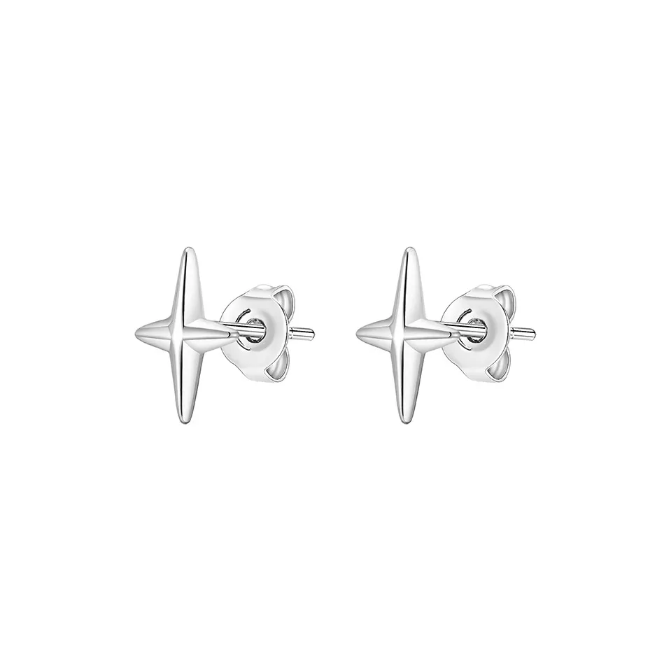 Серьги-гвоздики из титановой стали PEACE CAT Унисекс