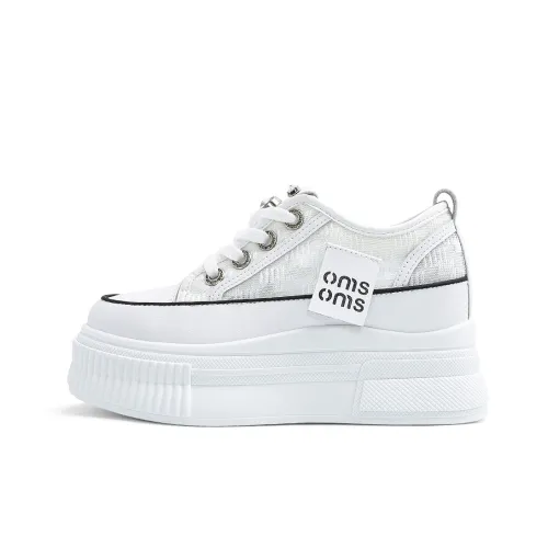 OMS Кроссовки для скейтбординга Low Top Белые Женские