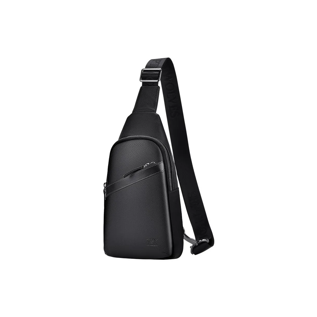 SEPTWOLVES Сумка через плечо из коровьей кожи Унисекс Черная