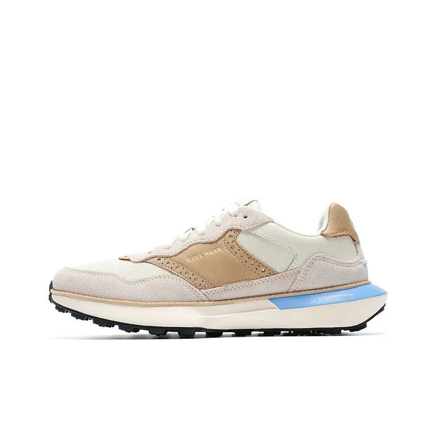 COLE HAAN Cushioned Wear Resistant Breathable Lightweight Low Top Running Shoes Men's Khaki