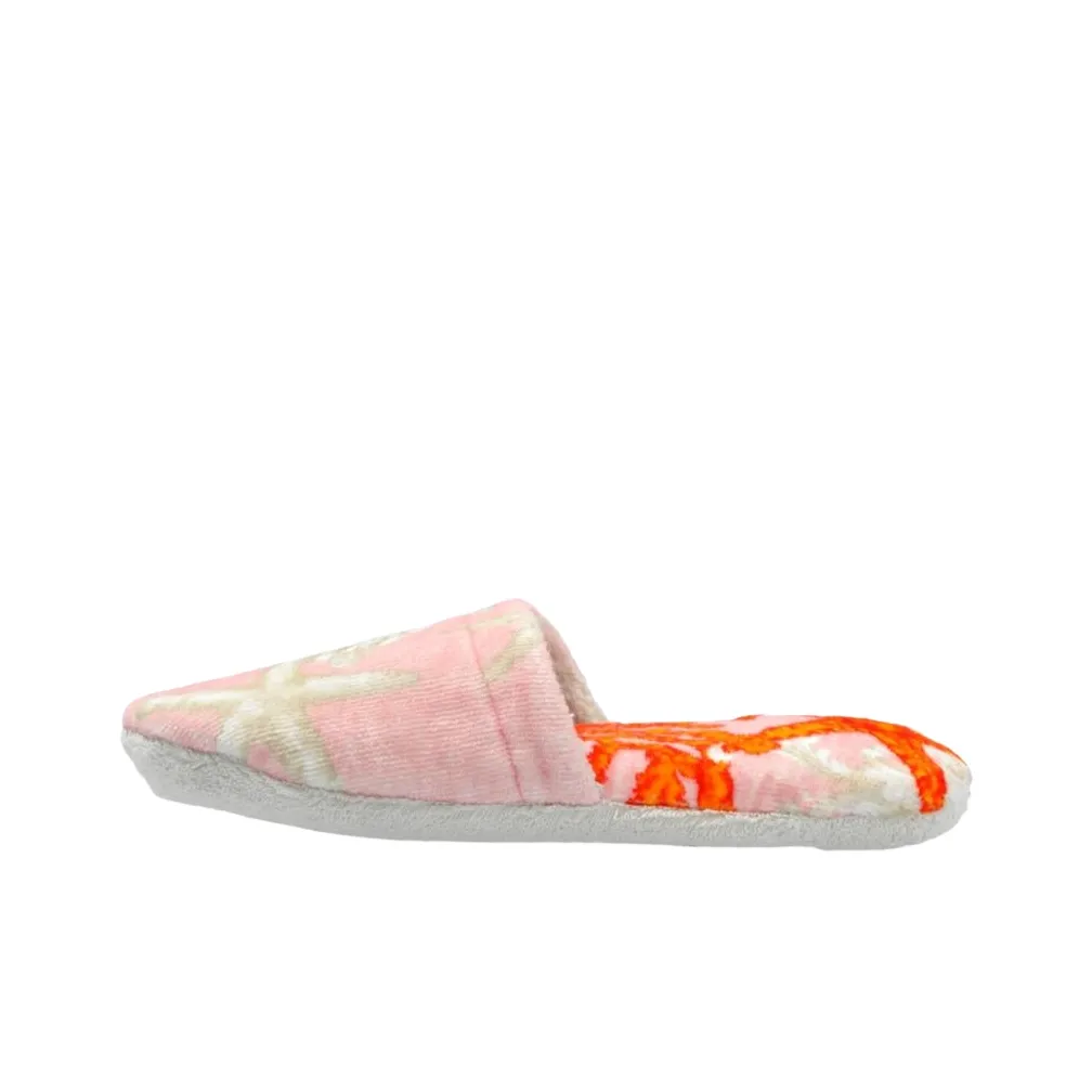 VERSACE Barocco Closed Toe Slippers Women's Pink