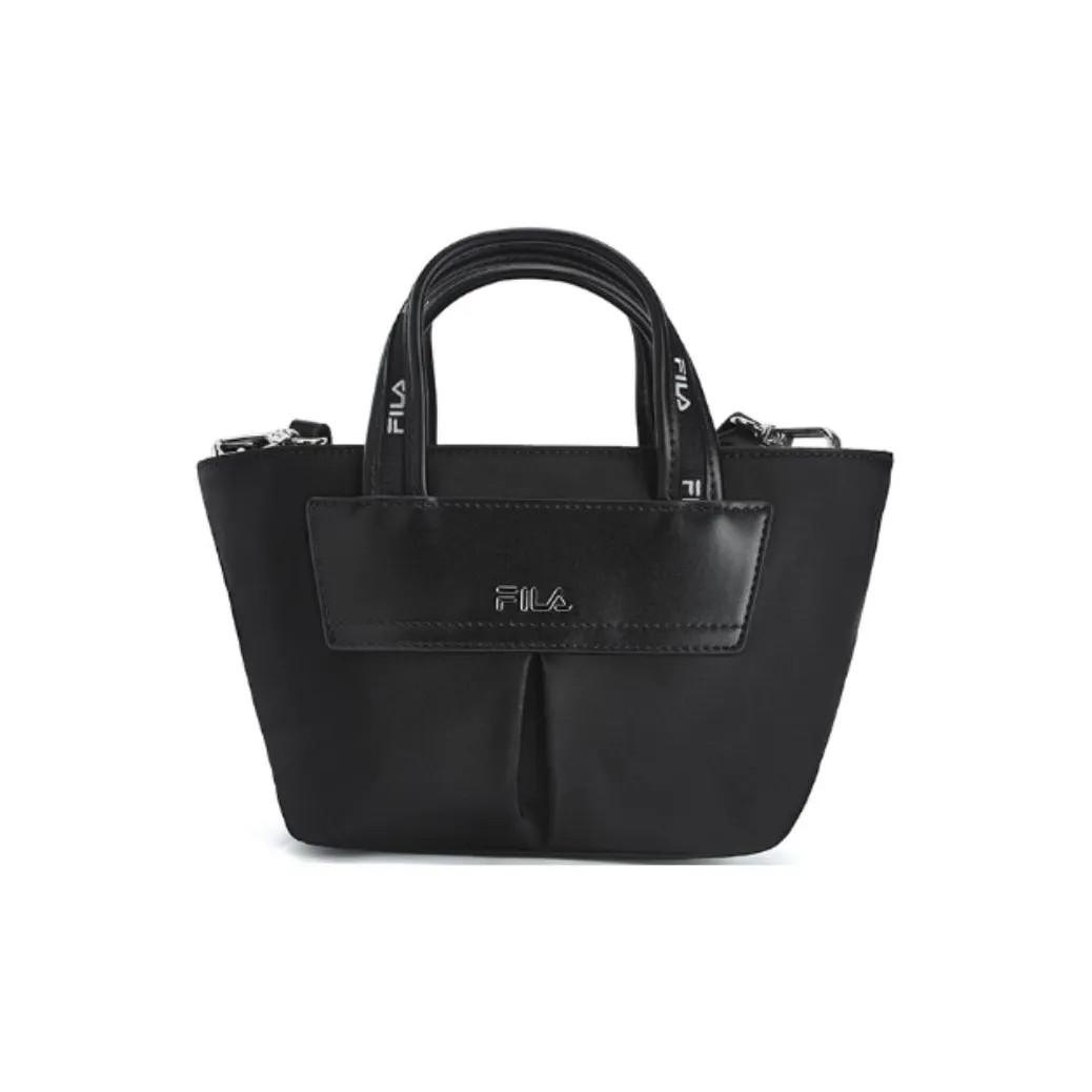 FILA Ткань Сумка Сумка через плечо Сумка через плечо Экстра Маленькая Женская Черная