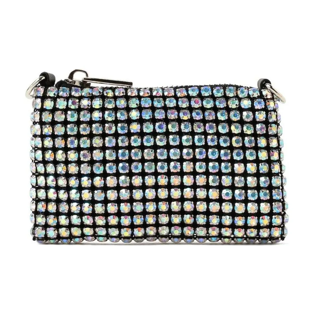 Beams Alloy Electroplated With Rhinestone Clutch Handbag Mini Women's Silver/Blue