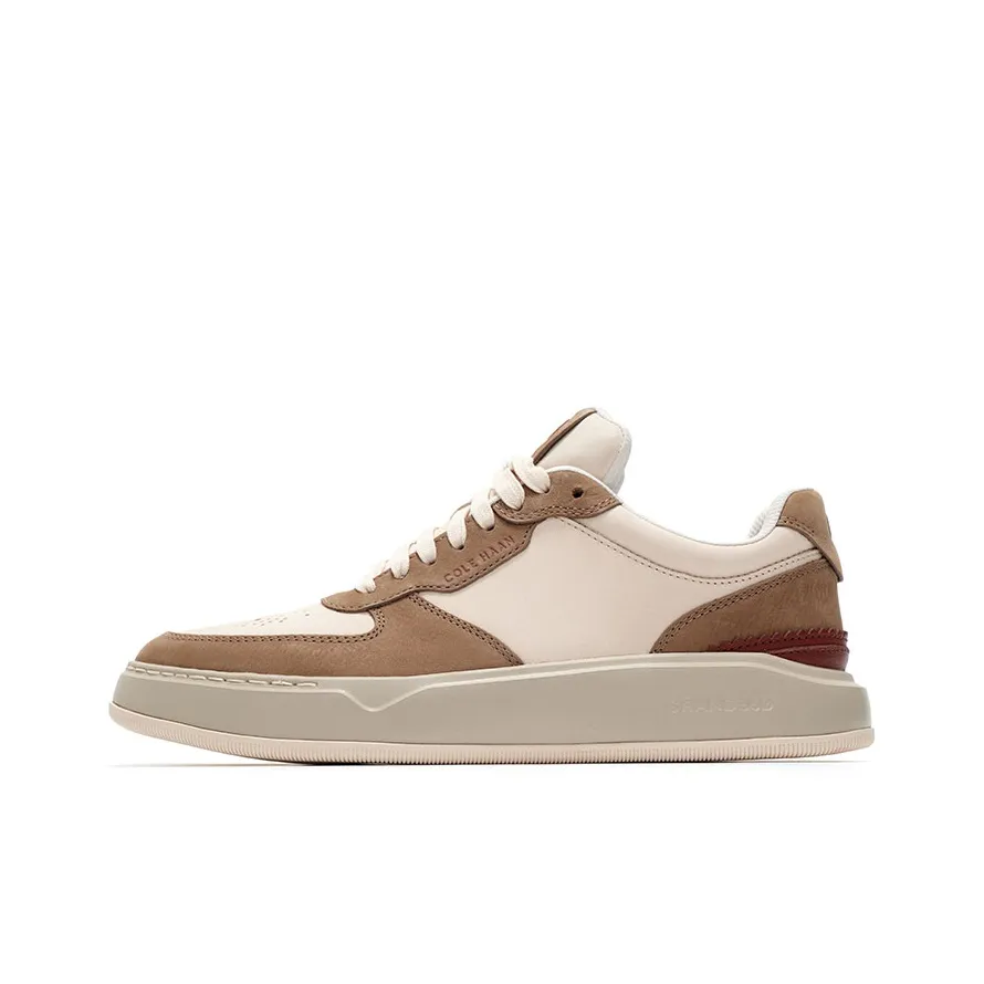 COLE HAAN Coverage Slip Resistant And Abrasion Resistant Low Top Skateboard Shoes Men's Beige Brown
