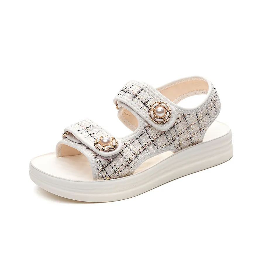 JNLVWA Beach Sandals Women's Black/Beige