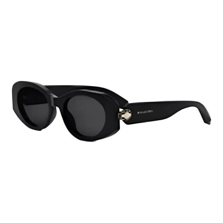 BVLGARI Subject To Official Website Irregular Shape Sunglasses Women's Black