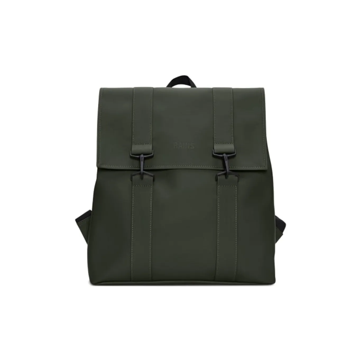 Rains Polyurethane Coating Texture, Polyester Backpack Regular Unisex Green