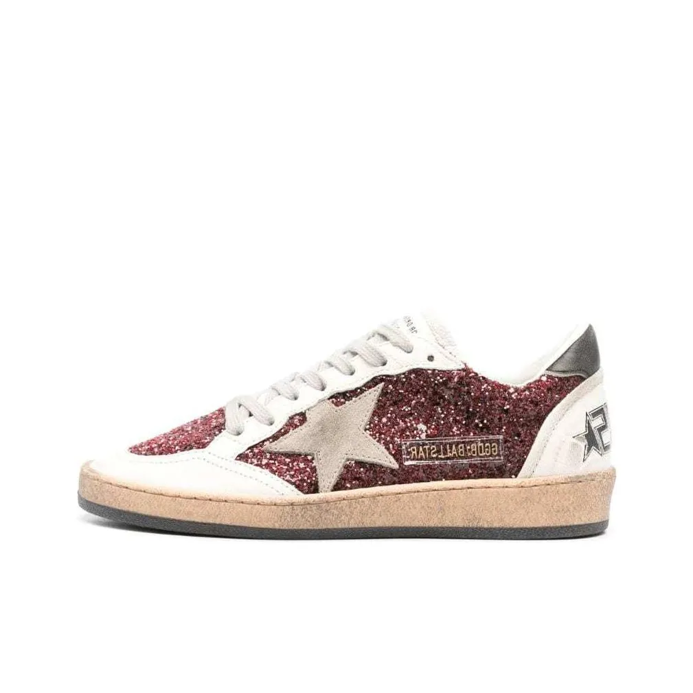 Golden Goose Ball Star Low Top Skateboard Shoes Women's Red