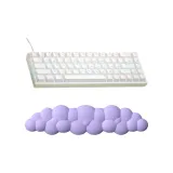 화이트 ∣ G68 키보드 + 클라우드 추천 손목둘레 레스트 게이밍 세트
