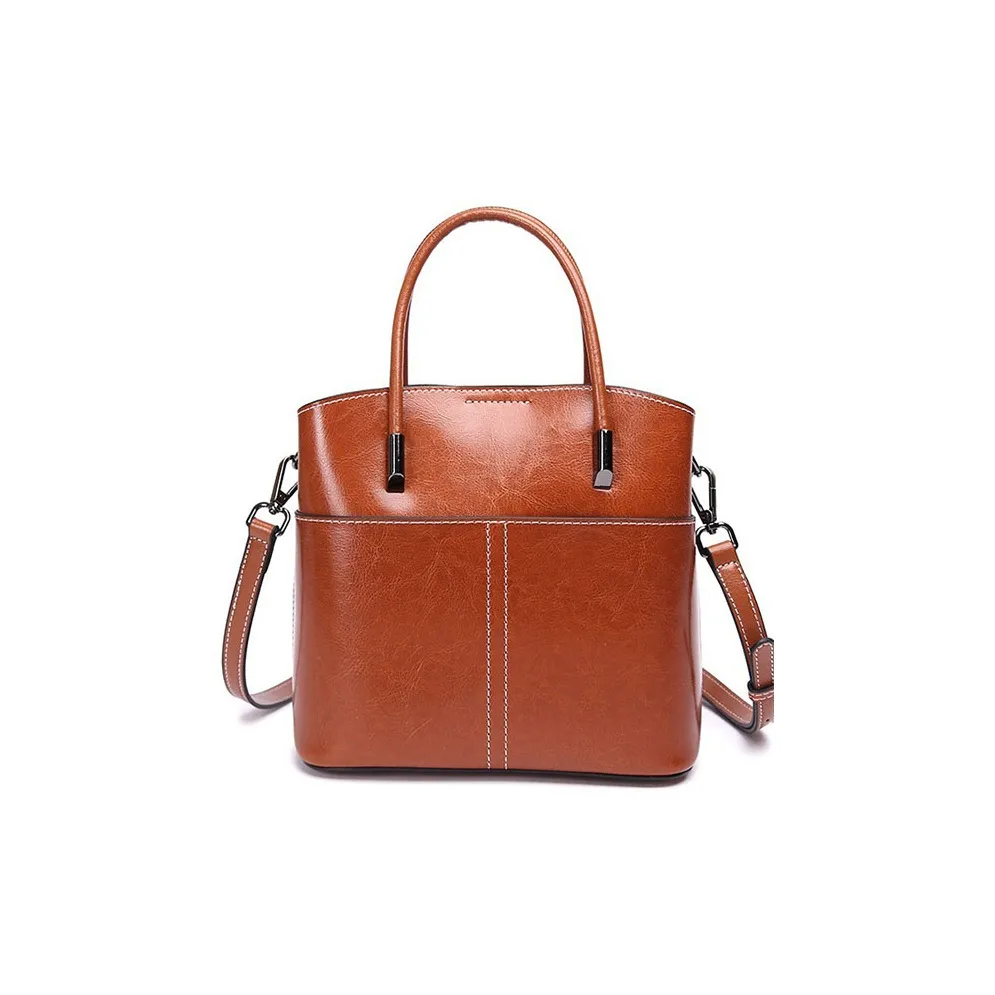 TTaG．baG Сумка через плечо из коровьей кожи сумка для женщин закатный желтый кофейный яшма черный белый