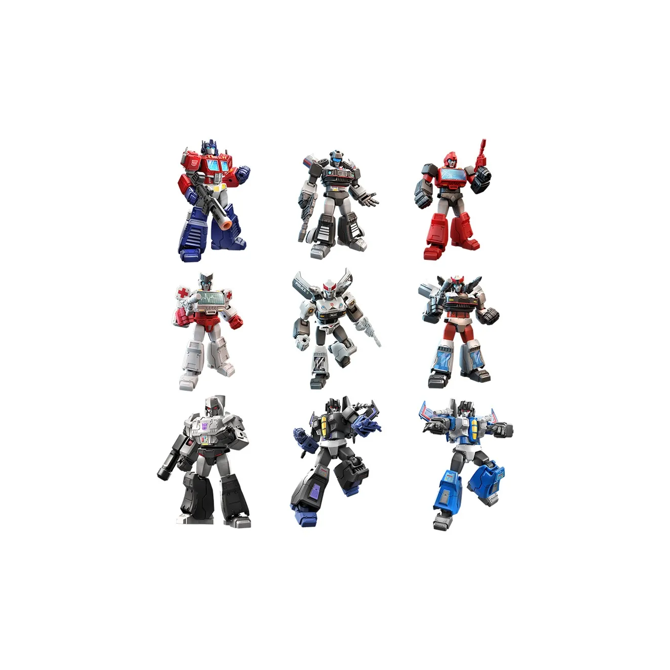 Bloks Transformers Star Edition Volume 1 All Out Attack Слепые коробки Один Blind Box Целая коробка 9 шт