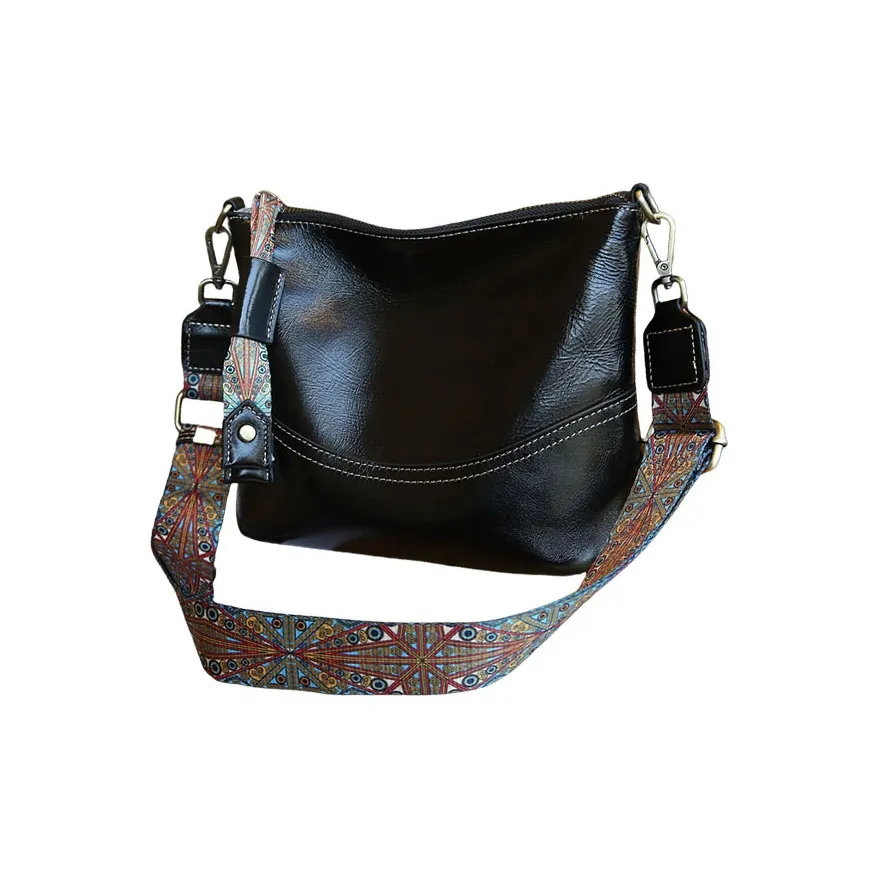 TTaG．baG Коровья кожа Сумка через плечо Женская Черный Серый Зеленый Желтый Темно-коричневый Винно-коричневый