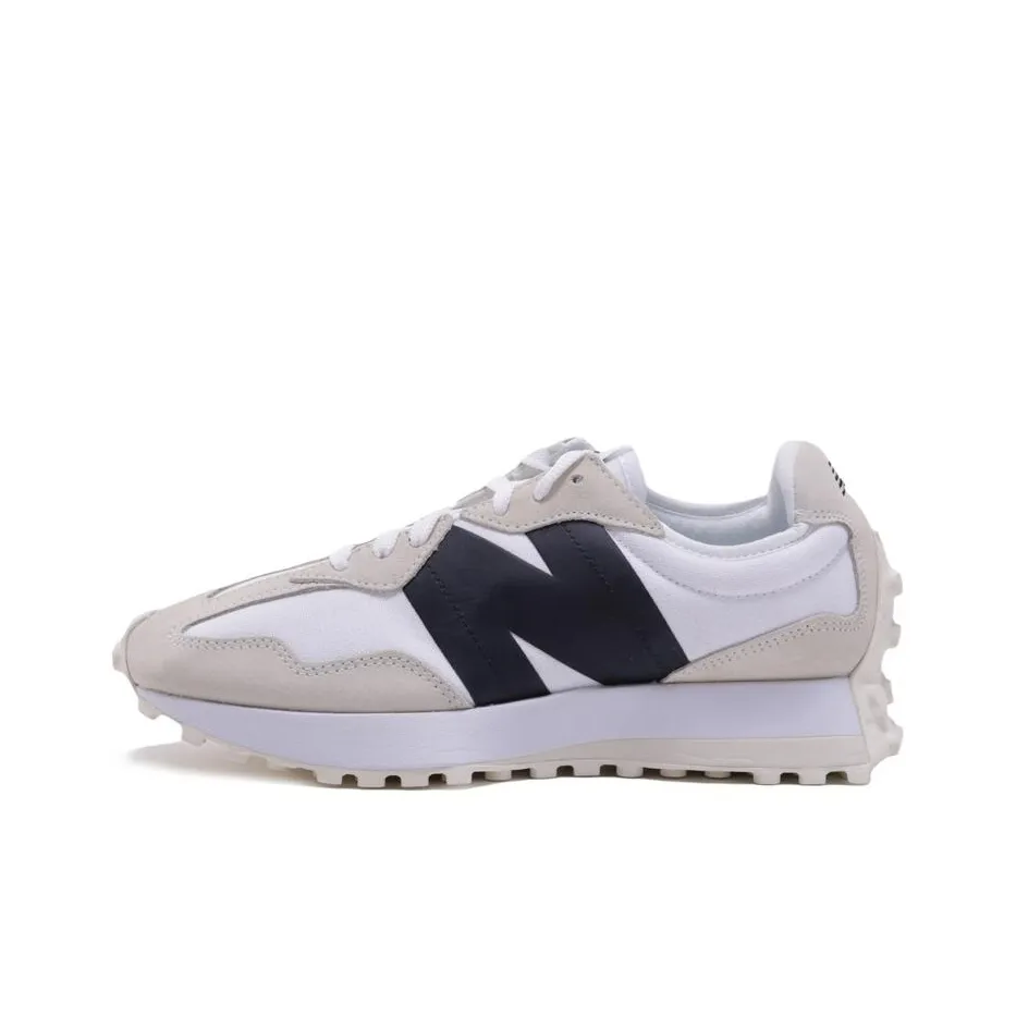 New Balance NB 327 Anti Slip Wear Resistant Low Top Casual Shoes Women
s Beige White Black