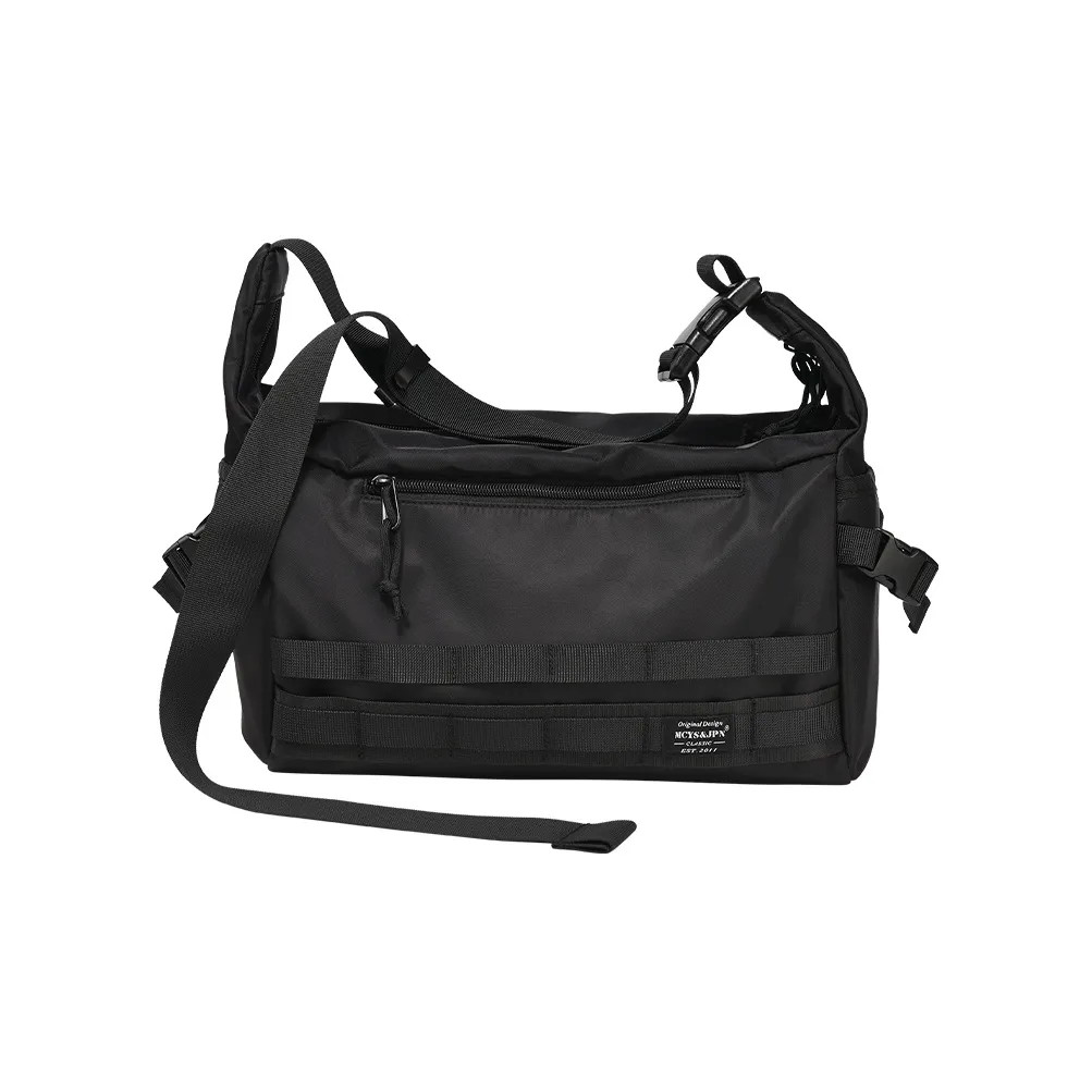 Yohji Kimura Oxford Shoulder Bag Crossbody Bag Unisex Black/Camouflage Black