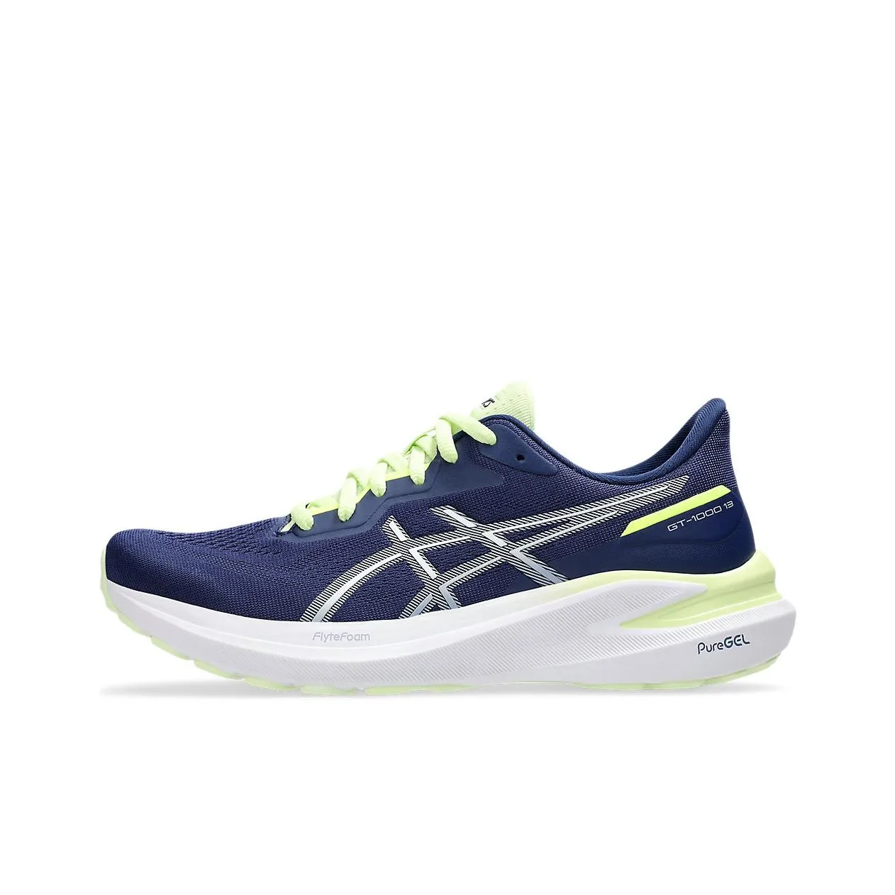 Asics GT 1000 13 Running Shoes Unisex Low Top Dark Blue