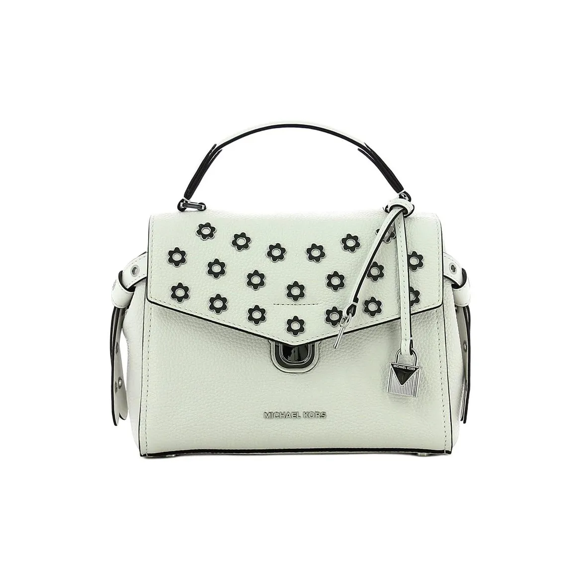 MICHAEL KORS Bristol Genuine Leather Shoulder Bag Crossbody Bag Handbag Small Size Women's White