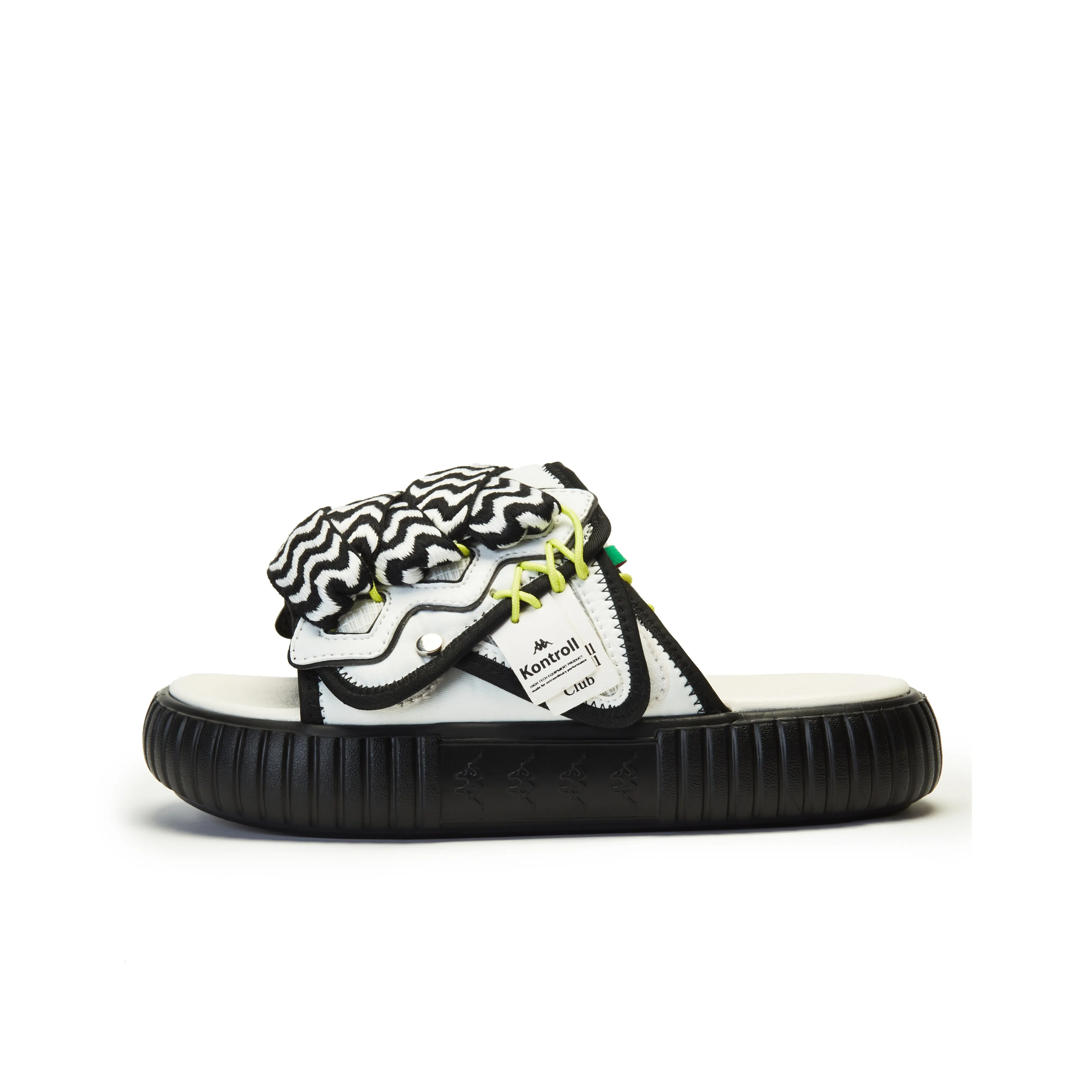 Kappa Slip Resistant Slide Slippers Unisex White Black