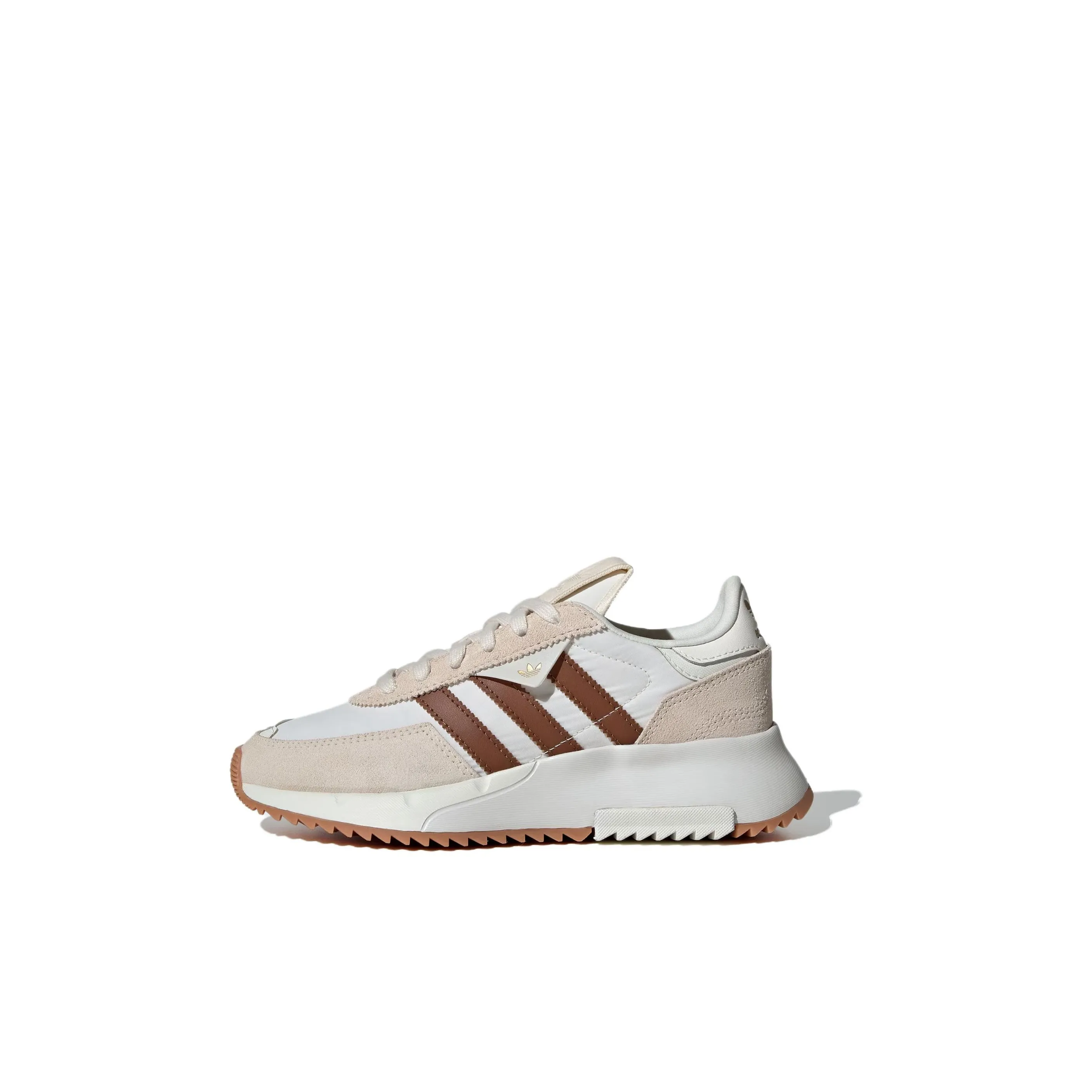 Adidas Originals Retropy F2 Abrasion Resistant Low Top Kids Lifestyle Shoes White Umber Kids'