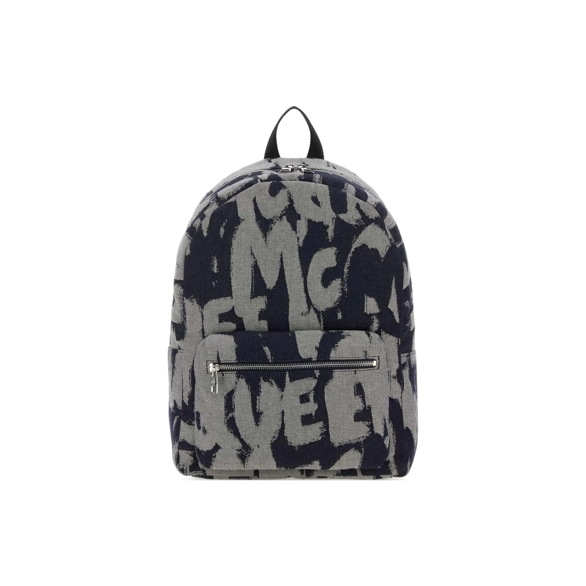 Alexander McQueen Leather/fabric Backpack Men's Black & Multicolor