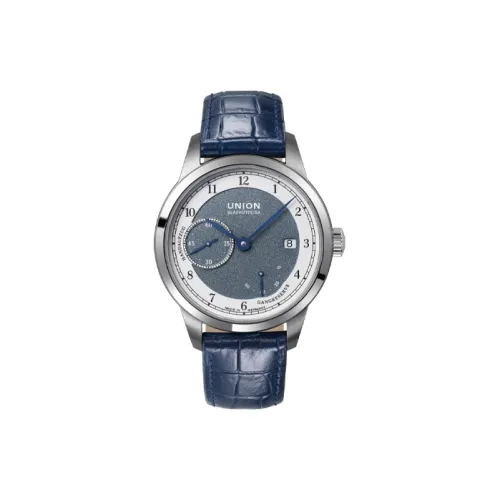 UNION GLASHUTTE/SA Ручной Механический Движение Мужские Часы 41мм*41мм*12,23мм Синий