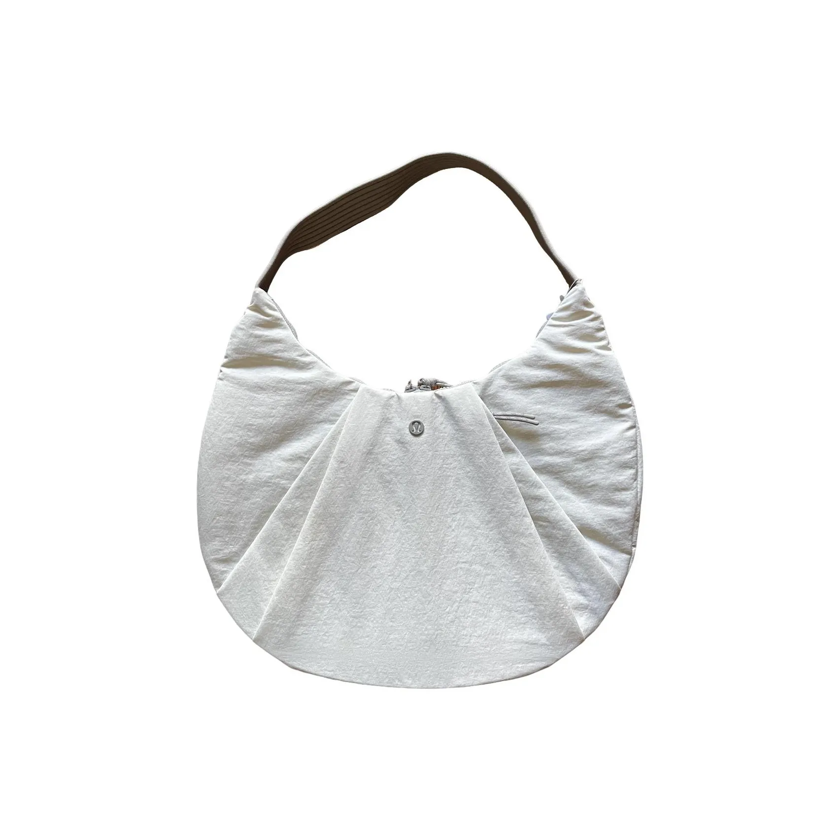 lululemon Ткань Сумка Сумка через плечо Стандартная Женская Эльф Желтый Натуральный Лен