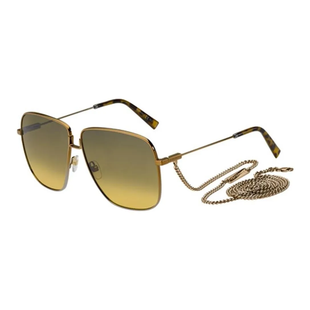 GIVENCHY   Square Sunglasses Unisex Gold
