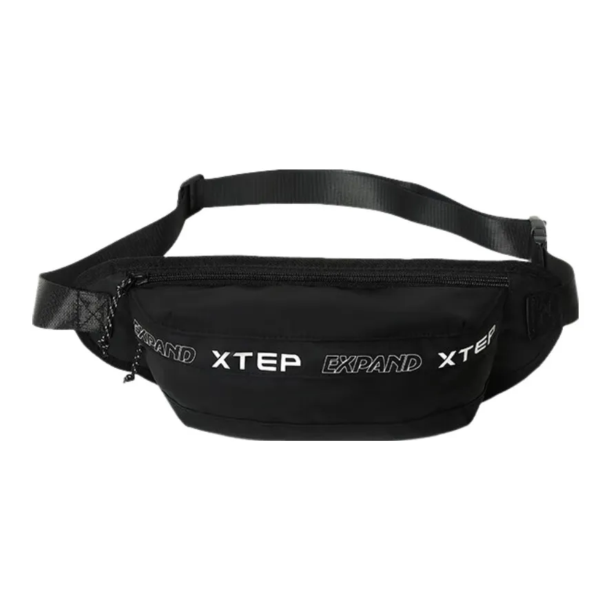 XTEP Textile Fabrics Sling Bag Fanny Pack Crossbody Bags Regular Unisex Khaki/Black