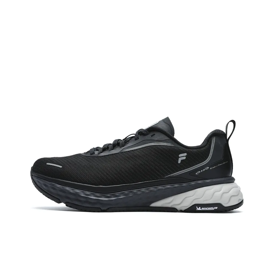 FILA SPD CHEETAH Breathable Coverage Low Top Running Shoes Men's Steed Black
