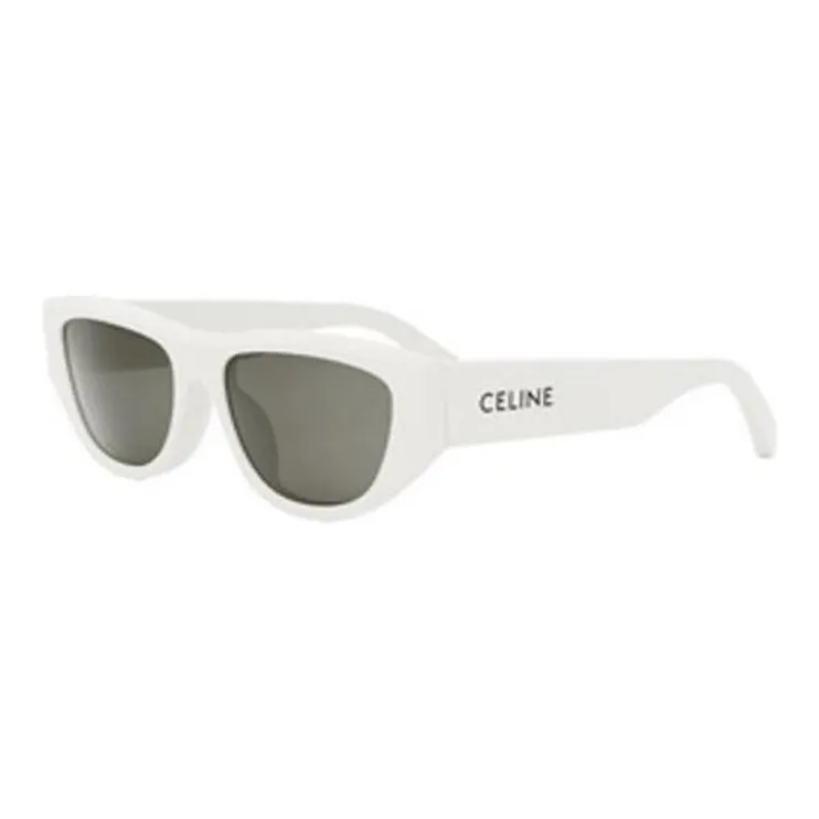 CELINE Оригинальные солнцезащитные очки OVAL SUNGLASSES Женские Белые