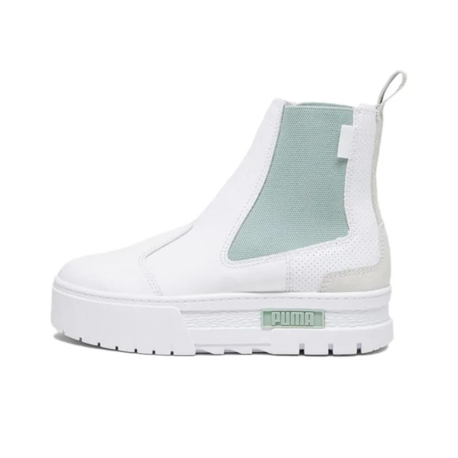 PUMA Chelsea Short Chelsea Boots Medium Heel Women's White