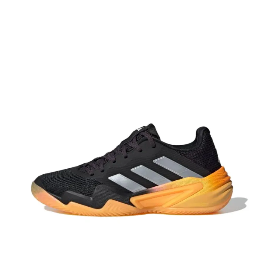 Adidas Barricade 13 Low Top Tennis Shoes Unisex Gray Yellow White
