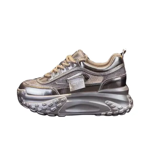 YGK Толстоподошвенные кроссовки Low Top Золотые Женские