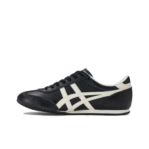 Onitsuka Tiger Machu Racer Повседневная обувь Низкий топ Черно-белая панда Унисекс