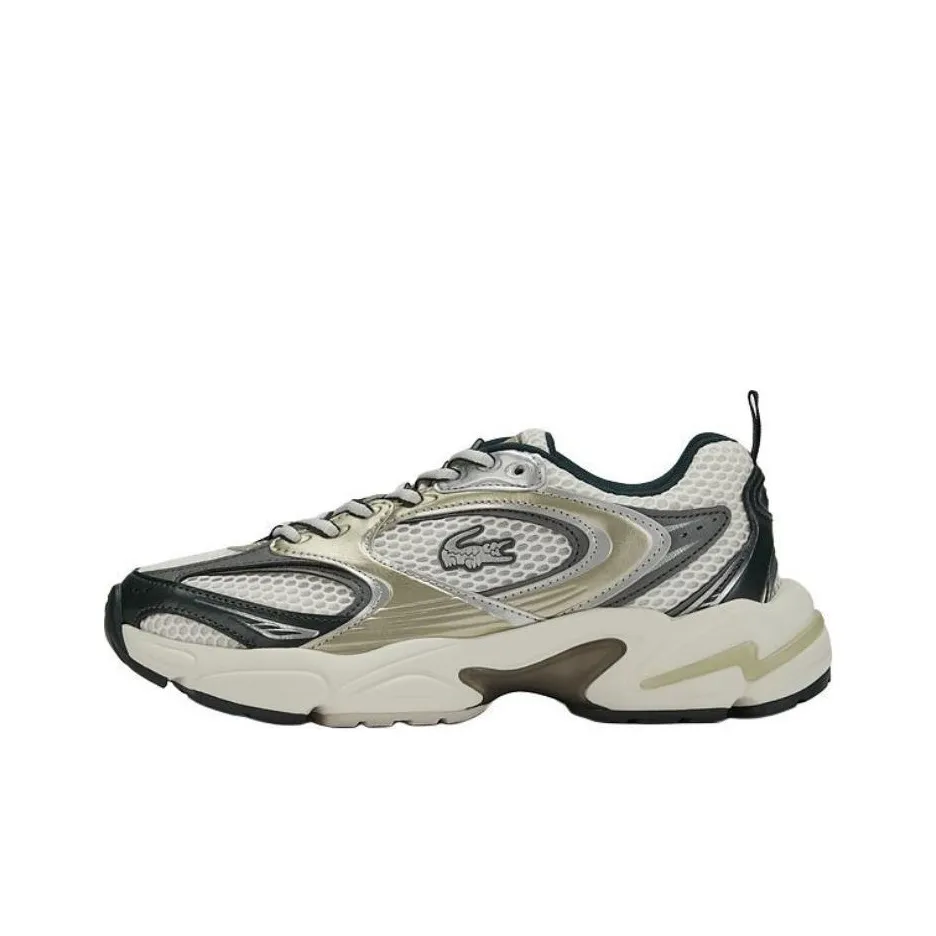 LACOSTE Breathable Lightweight Low Top Casual Shoes Women's Dark Green
