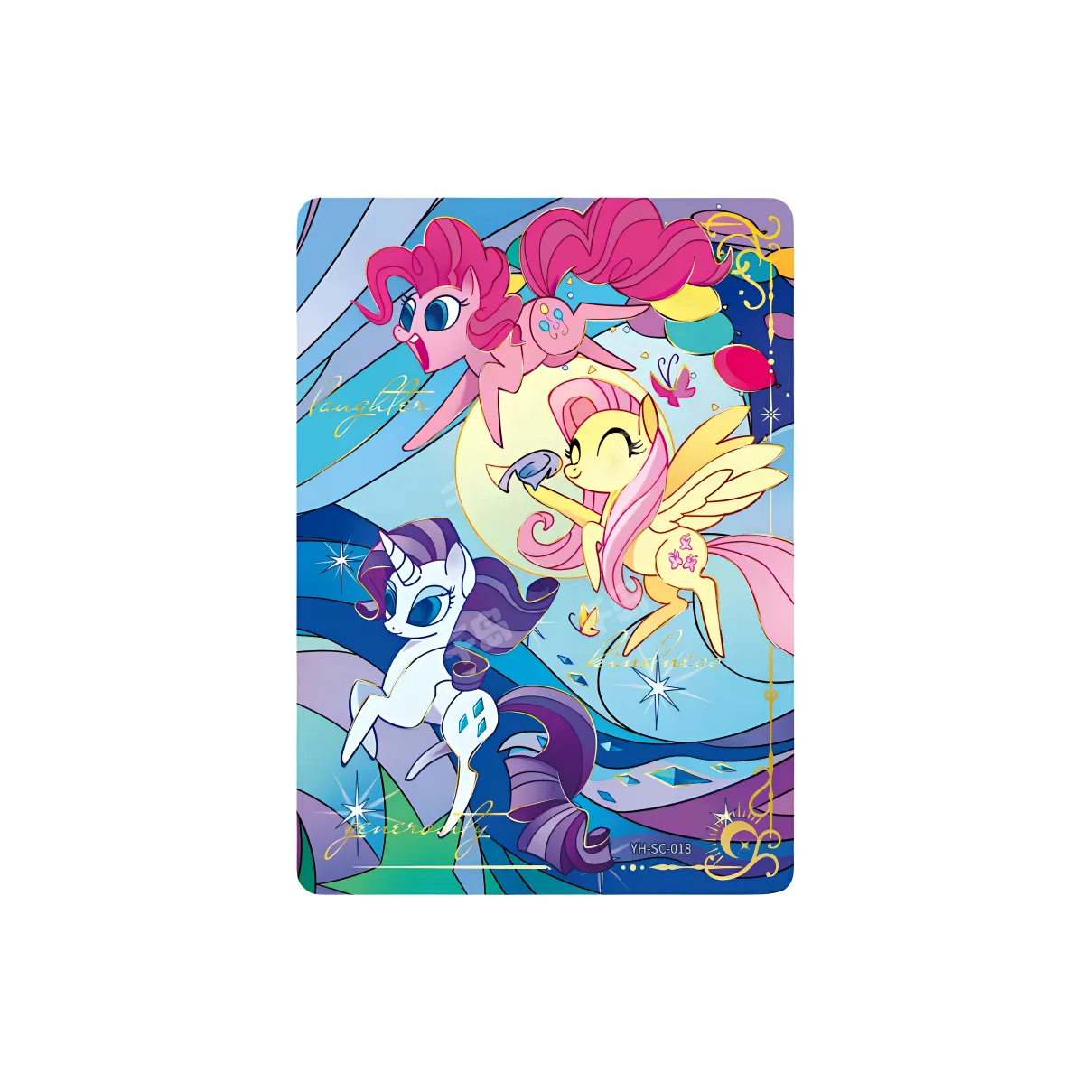 KAYOU My Little Pony Card Яркий Moon Bag Четвертая серия Pinkie Pie Редкость YH SC 018 IP Аниме Карточки 1 шт