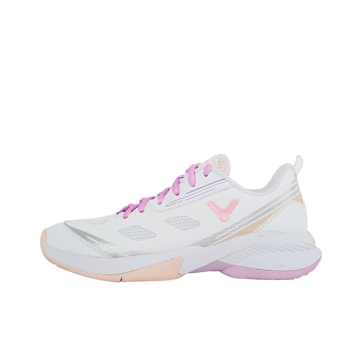 VICTOR Cushioned Slip Resistant Breathable Low Top Badminton Shoes Women's Pearl White