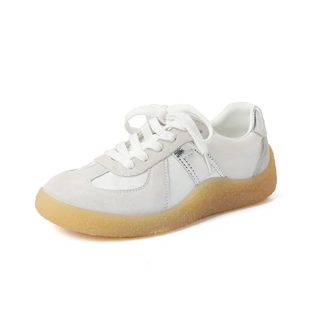 JOSINY Soft Sole German Army Trainers Lightweight Low Top Skateboard Shoes Women's