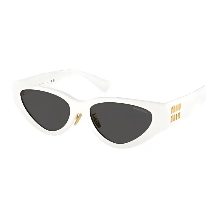 MIU MIU OVAL SUNGLASSES Женские Белые