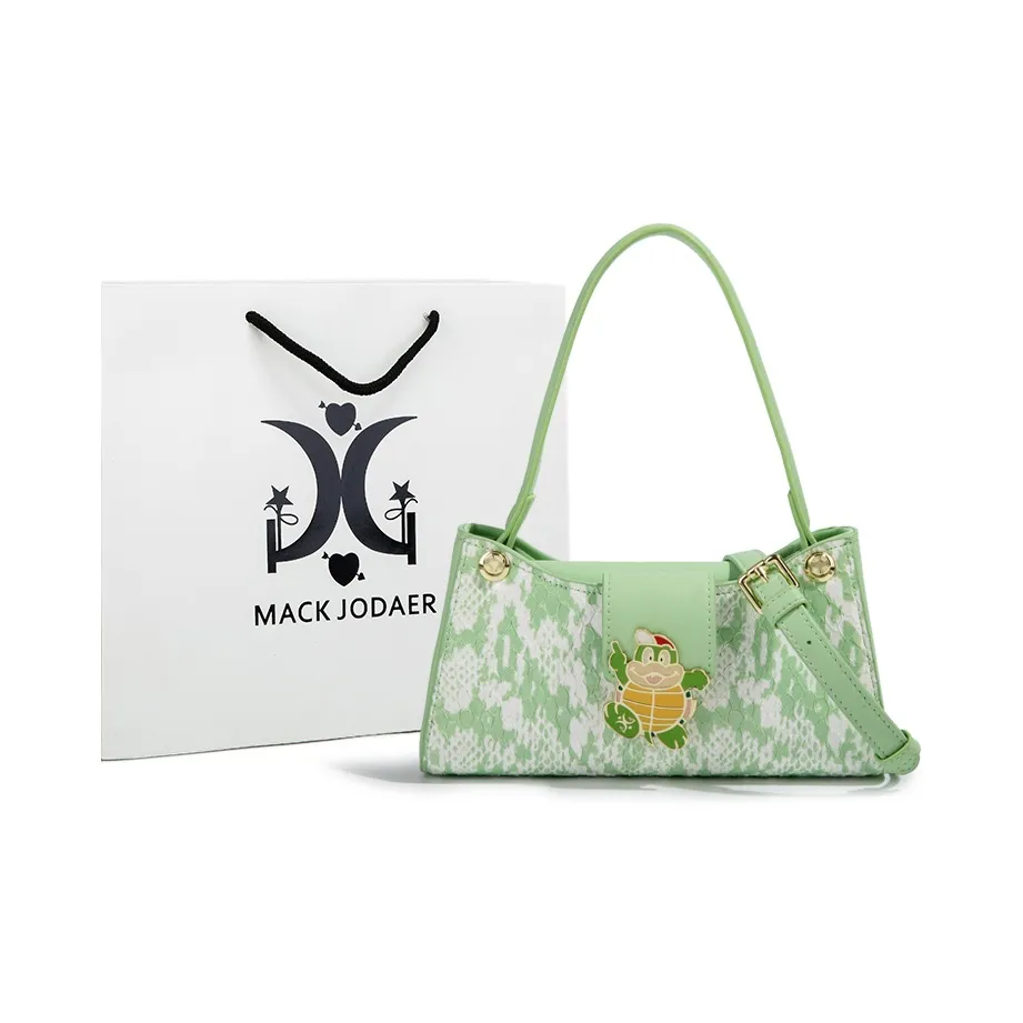 MACK JODAER Synthetic Leather Portable Crossbody Bag, Shoulder Bag Regular Women's Green