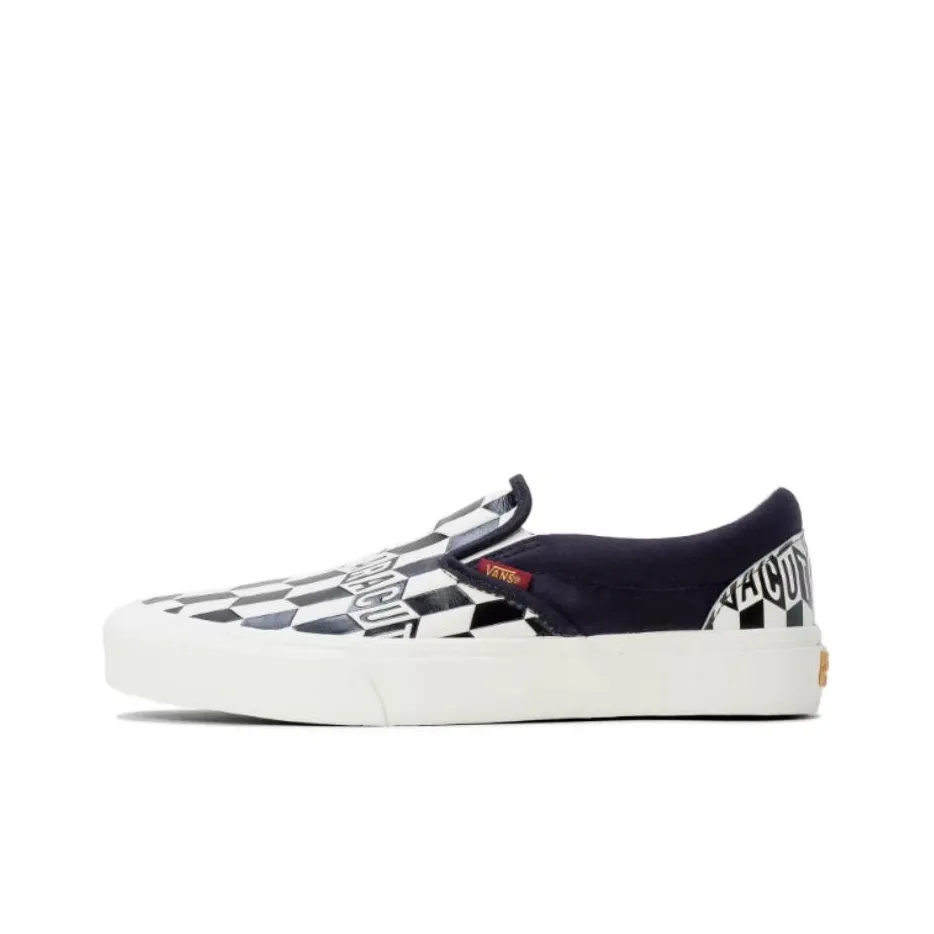 BARACUTA x Vans Slip On Series Classic Vlt LX Low Top Скейтборд Кроссовки Unisex Черный Белый