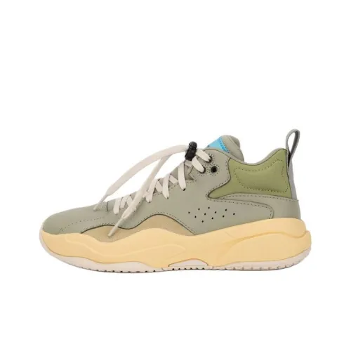 BRANDBLACK Баскетбольные кроссовки MID Топ Желтый, зеленый Женские